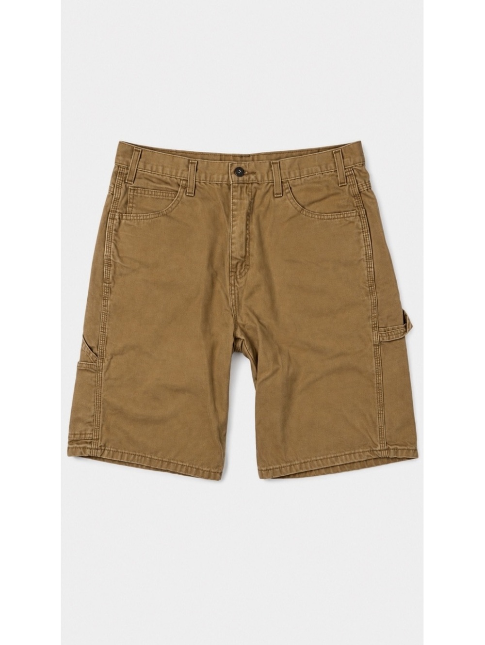 Dickies Men’s Relaxed Fit Carpenter Shorts Size 34 Brown Cotton Workwear